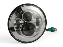 Chrome 7" LED Daymaker Projector Style Headlight Fit Harley