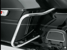 Stock 2014+ Saddlebag Guards with black support