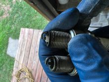 60-80 miles on these. Front cylinder is the dark one. 