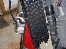 test fitted the xl1200/883 cooler to better judge the length need for cables and the adapter