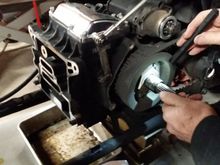Okay I'm looking at Ronnies Parts Finder: "chains and sprockets" and "transmission bearings", and my service manual, I can't find the part number for this race. Help from the experts