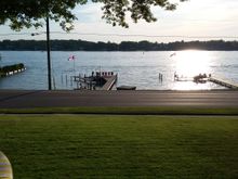 A stop at a friends house on the St. Clair river on the way home.