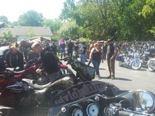 750 bikes and approx. 1200 people all in one little gathering spot. It was quite amazing!