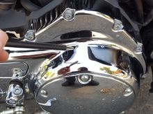 I changed my oil 3 days ago. Ive been checking my oil everyday out of paranoia. For this is the first time ive changed my oil. I noticed a couple of tiny drops on my transmission just above the derby cover.