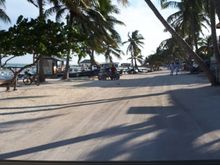 Travelling along the beach south of the bridge in San Pedro.