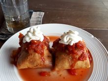 Chimichanga’s for lunch at the Runway Bar