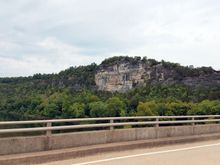 Crossing the White River near Norfork, AR.