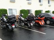 Next destination is across the Mackinac bridge and around to Gladstone Michigan. Rain gear was a requirement this morning.