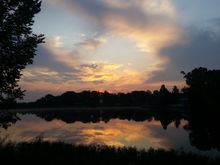 Dont have to go far to see great sunrises. Just geab a cup off coffee and sit on the deck.!