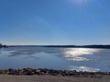 Looking south down the Mississippi River. 