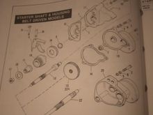 Here you can see the 2 part housing used on belt drive models, the starter it self is the same shovelhead hitachi motor 