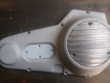 My primarry blank polished aluminum with derby cover & a dechromed inspection cover . . . .
