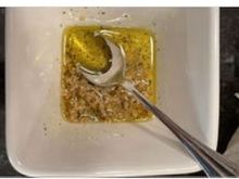 This is a solution I bathed the pc of meat in.