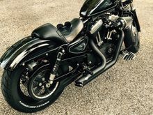 Short shots, heavy breather, tune, paint job, led lights, swing arm bag, zed bars!