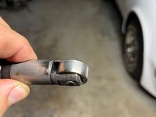 All the lifters look like this and show no signs of wear, other than a little scuffing on the lifter body from riding in the lifter blocks.