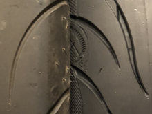 They do have some massive grooves cut in them. Sword cut look!