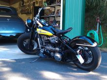 My 56 is a put together bike  from mostly original HD Parts, but not all from the same bike. and of course  you can see its been customized. The bike as it sits is in excellent mechanical condition. Really hard to put a book value on it. its value is how much it speaks to you.
