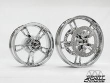 Chrome Enforcer Wheel Exchange with mirror-polished discs