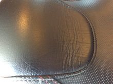 Leather is breaking in on the nose of the seat and getting soft and comfortable 