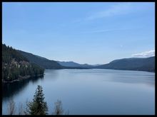 … obligatory photo of Christina lake… I usually stop here for a quick break… There was a couple of motorcyclists I had a quick chat with… Both of them get their motorcycle work done where I do at Robin‘s in Cranbrook…
