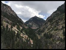 .... looking up towards the top of Red Mountain Pass...