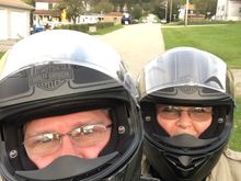 Well the wife and I got matching Harley helmets, their not bad just not as comfortable or quiet as my shoei.
They have a plastic feel to them , but what I paid there not bad.