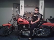 Little guy following in Dads foot steps!