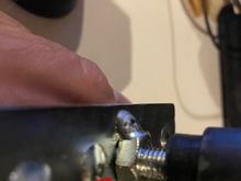 Nut doesn't sit flat on this one.