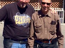 My Father and I after our lunch stop