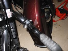 Helmet Lock on Engine Guard - not visibly or physicaly obtrusive.