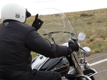 We were passed by a large group.