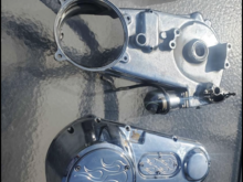 Says it’s off a 1340 not sure of the year though. Can’t  tell if the inner primary is buggered up where starter attaches. $300 or best offer. Will any of this work and i assume it’s not a stock starter but China.