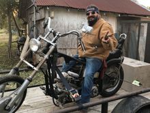 Me picking up the 80 shovel after 15 years of sitting 
