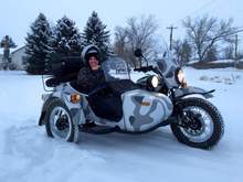 Nothing military surplus but the look.  It is a Russian copy of a WWII German sidecar.  It is 2wd and costs new about the same as a new Dyna.