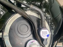 Stock vent hose and stock harness plugged into ne top plate.