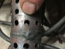 This is the core.  These holes are about 50% larger than stock, and I opened them further to how they look in the next pic.