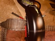 Marked fender on how far I want to cut.