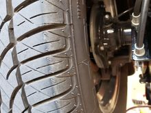 Left rear inside wheel