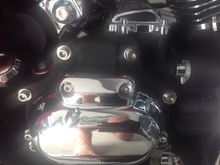 Mounted on tranny.