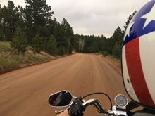 The road which was required to get to our cabin near pikes peak. Im glad it wasn't raining or muddy!