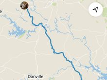 Even though it was all curvy roads, I actually rode in a "straight line"