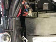 Battery before fuse block install.