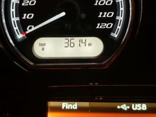Today's mileage.