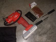 Not the most compact but after using it on cycle, bicycle, car and truck tires it beats the C02 cartridge. I believe most of the friends I've helped have now purchased the same SunJoe inflator! The battery life is awesome. 
