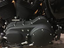 Black derby and inspection cover