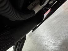 Coolant hose clearance