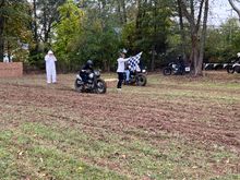 A couple of the fast bikes getting some.