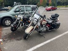 Stopping to fix my grip