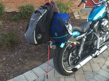 I had to pick my sister up from DCA, and I live in Annapolis MD...theres a "carry on" size suit case and a MacBook labtop in that bookbag