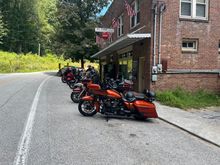 Bikes already there, so we stopped. 